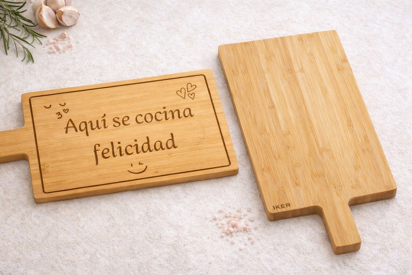 Tabla de Cocina Personalizada en Madera · Frases Grabadas · Regalo Original para el Hogar