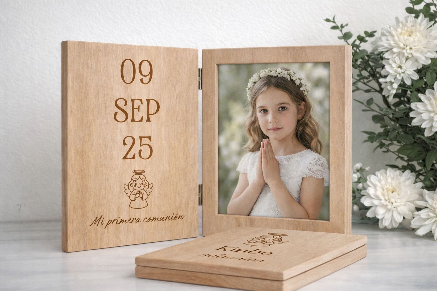 Marco de madera personalizado para celebraciones – Un día para siempre